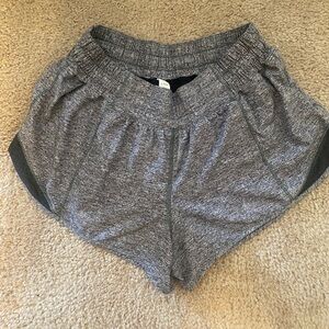 Lululemon Grey Hotty Hot Shorts 2.5 inch Inseam